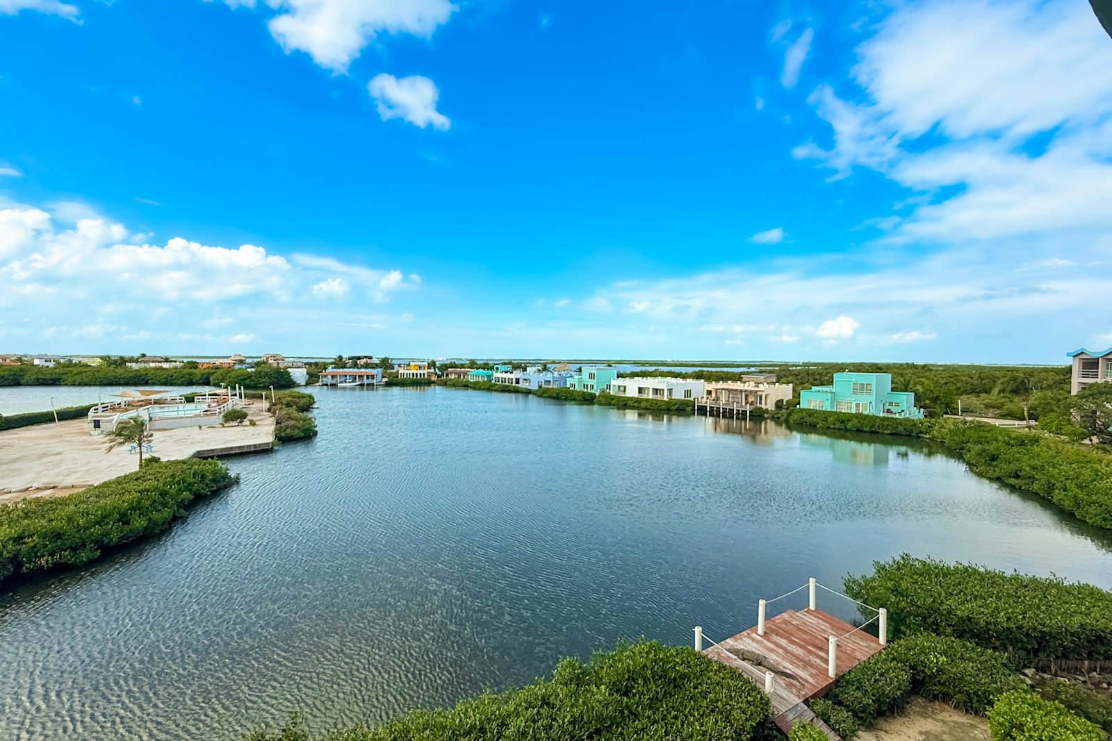 The lagoon at Mara Laguna, Ambergris Caye